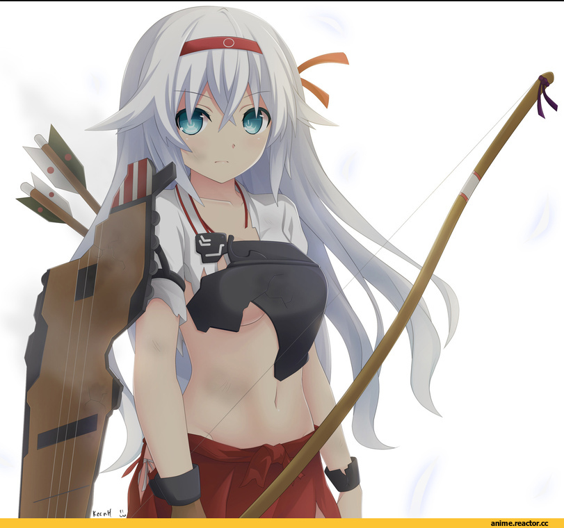 Black Heart, Noire (Neptune), Neptune (series), Shoukaku (Kantai Collection), Kantai Collection, crossdress, crossover, KeenH, Anime Art, Anime