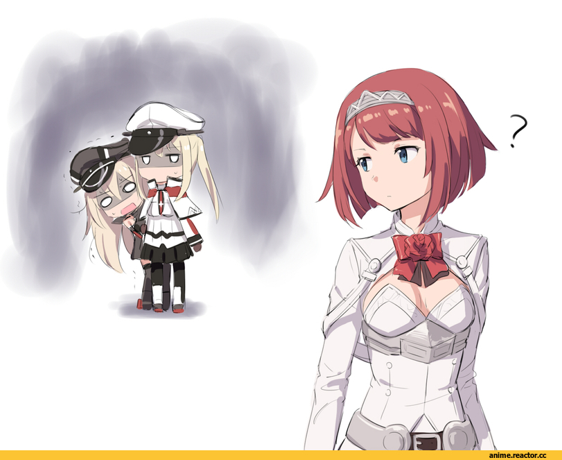 Kantai Collection, Ark Royal (kantai collection), Bismarck (Kantai Collection), graf zeppelin (kantai collection), cnm, Anime Art, Anime