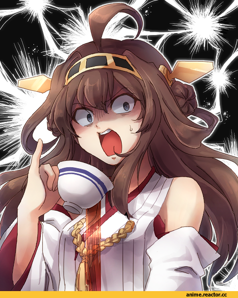 Kongou (Kantai Collection), Kantai Collection, hanjuku tomato, Anime