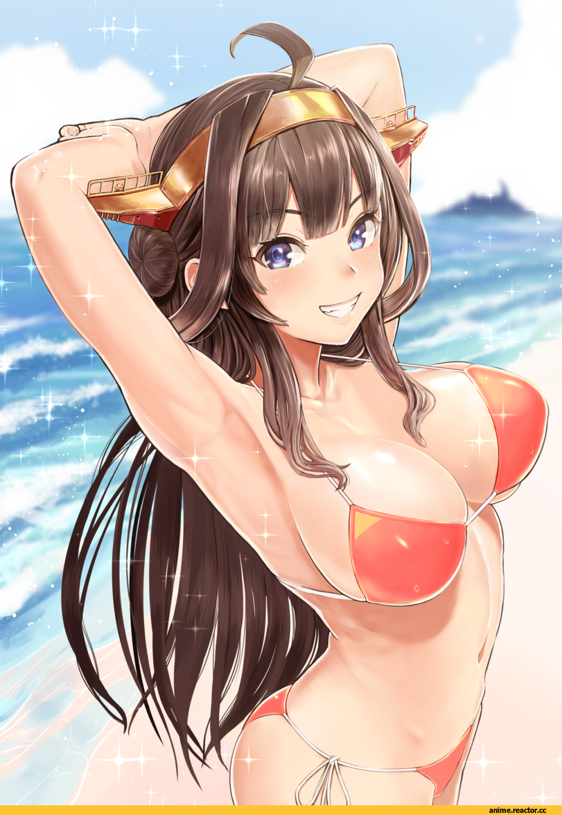 Anime Ero Swim, Anime Ero, Kongou (Kantai Collection), Kantai Collection, sukeroku (treeee), Anime