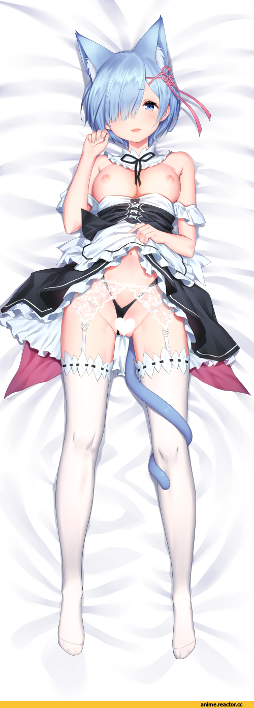 Rem (re zero), Re Zero Kara Hajimeru Isekai Seikatsu, nekomimi, Animal Ears, Maid, Yasuyuki, Anime Art, Anime Ero Oppai, Anime Ero, Anime Ero Pantsu, Anime