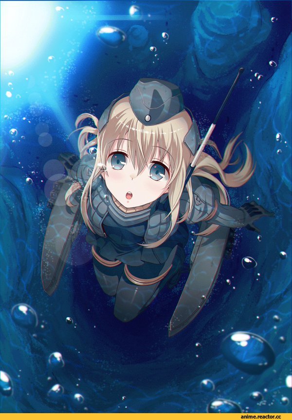 Anime Art, 40hara, Kantai Collection, U-511 (Kantai Collection), Anime