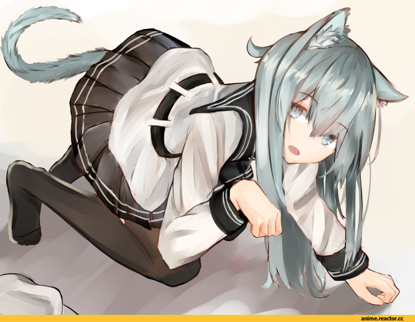Hibiki (Kantai Collection), Kantai Collection, neko, Animal Ears, syun (05250), Anime