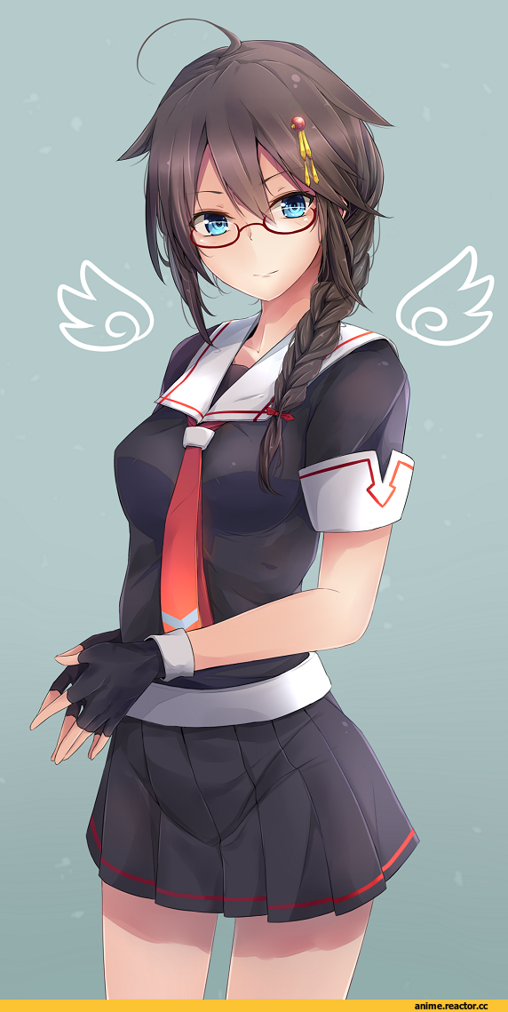 jenson tw, Shigure (Kantai Collection), Kantai Collection, Megane, Anime