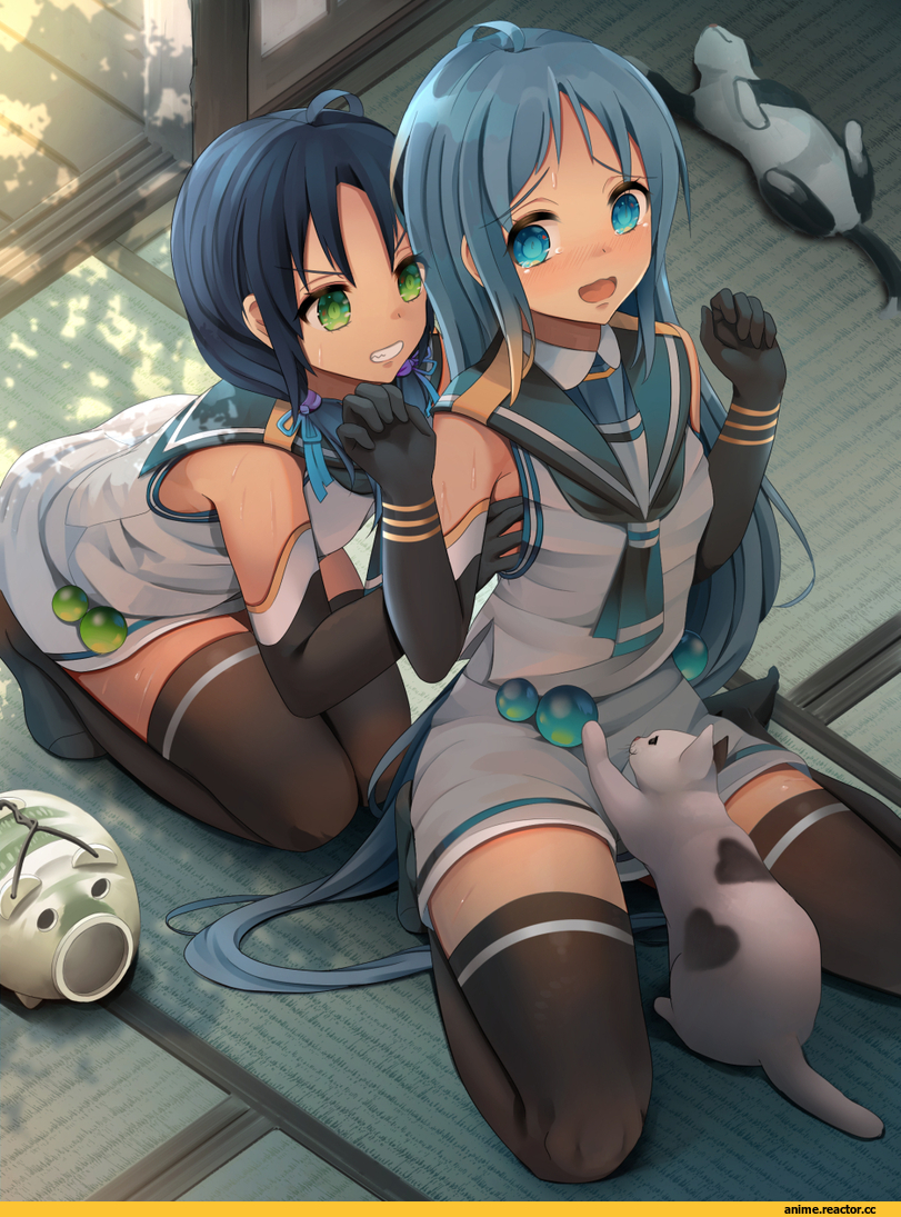 Suzukaze (Kantai Collection), Kantai Collection, samidare (kantai collection), nasubi (fian0202), Anime