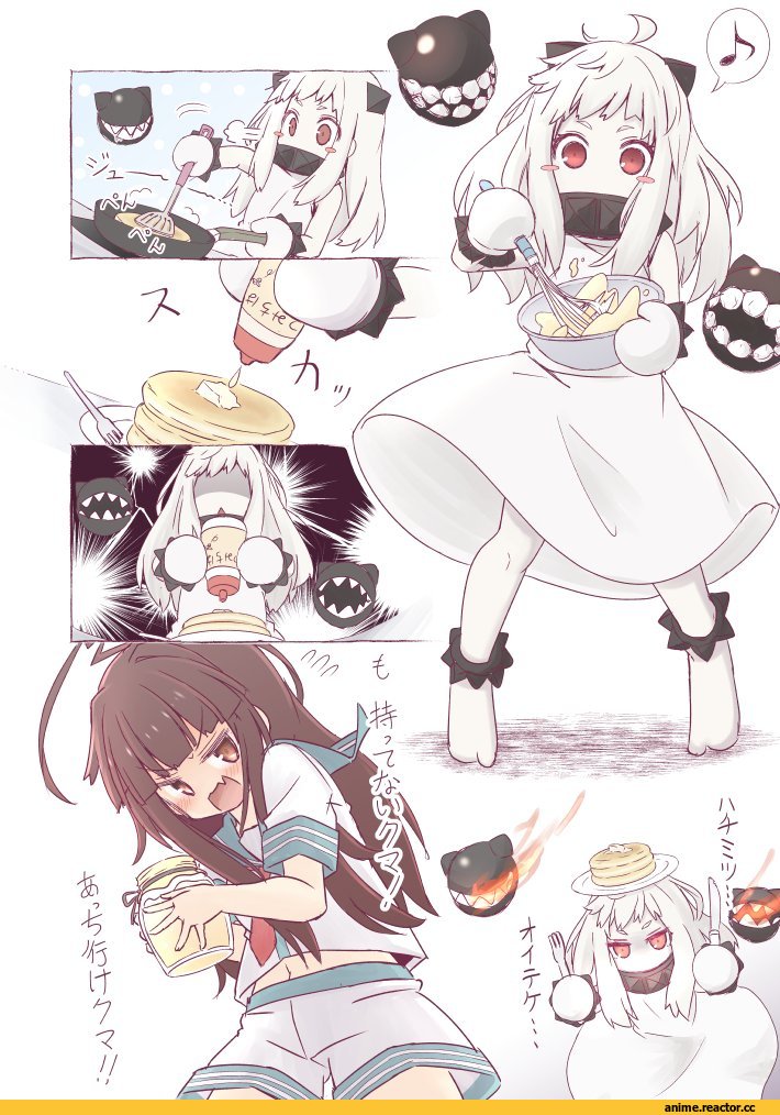 fujisaki yuu (faint wistaria), Northern Ocean Hime, Kantai Collection, Kuma (Kantai Collection), Кантай комиксы, Anime Комиксы, Anime