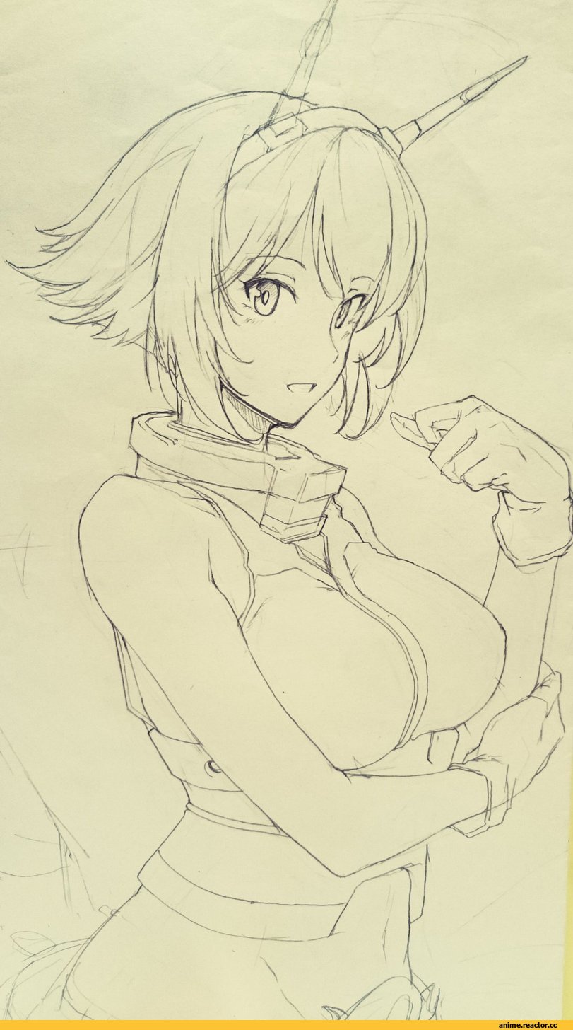 Houshou (Kantai Collection), Kantai Collection, Shikinami (Kantai Collection), matsutani, Anime Art, Anime