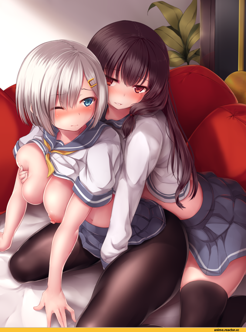 Hamakaze (Kantai Collection), Kantai Collection, Isokaze (Kantai Collection), Nicoby, Anime Art, Anime Ero Oppai, Anime Ero, Anime Ero Yuri, Anime