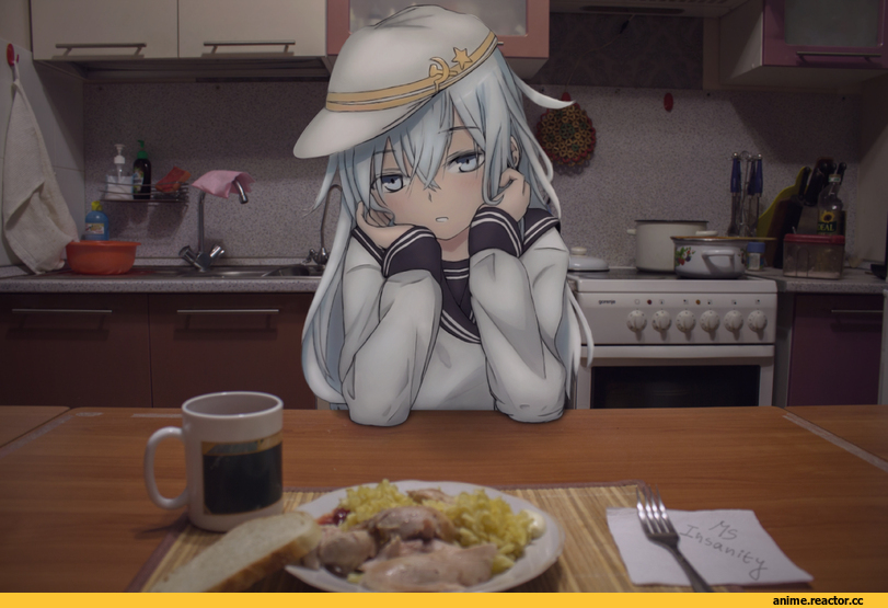 Hibiki (Kantai Collection), Kantai Collection, Photoshop, MS INSΔNITY, сделал сам, Тульпа, verniy (kantai collection), Anime