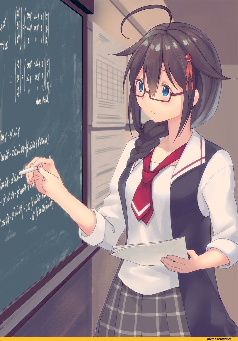 Kantai Collection, Shigure (Kantai Collection), masukuza j, Megane, Anime