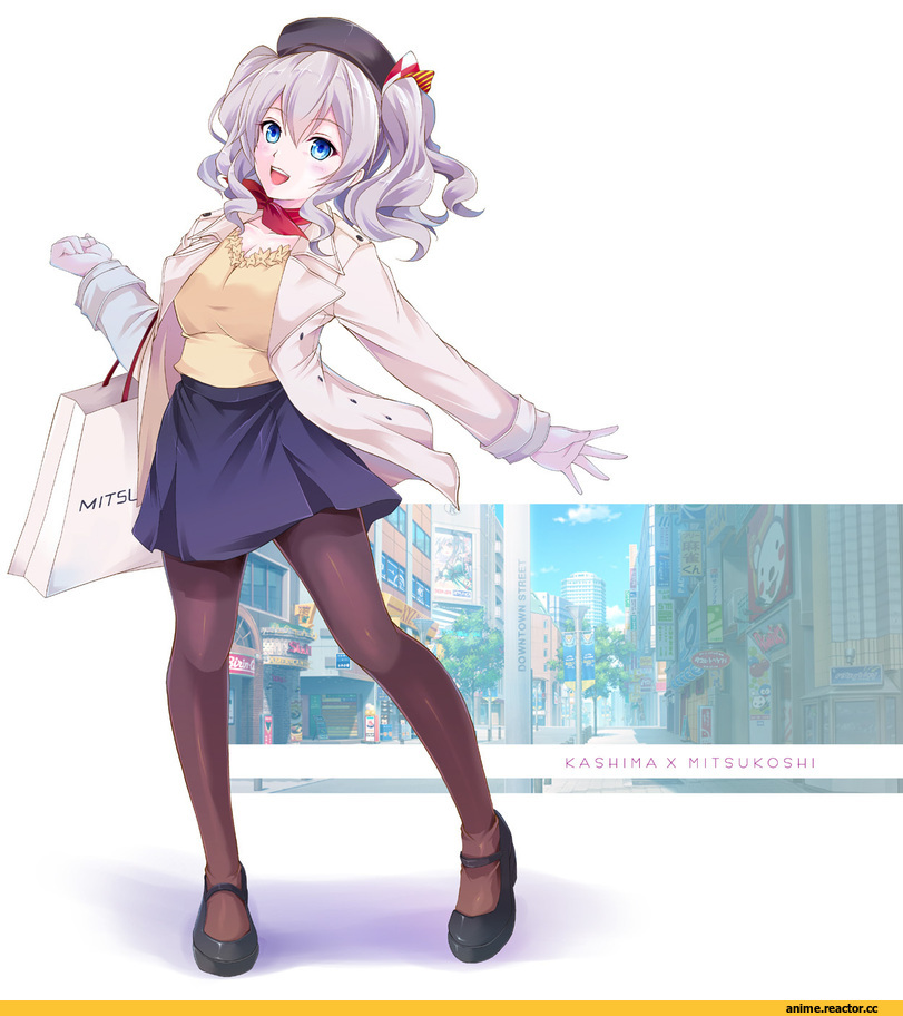 map (blue catty), Kashima (Kantai Collection), Kantai Collection, Anime