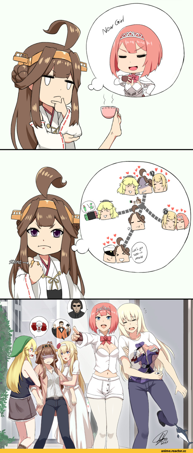 darkmaya, Ark Royal (kantai collection), Kantai Collection, Bismarck (Kantai Collection), Iowa (Kantai Collection), Kongou (Kantai Collection), Warspite (Kantai Collection), Anime