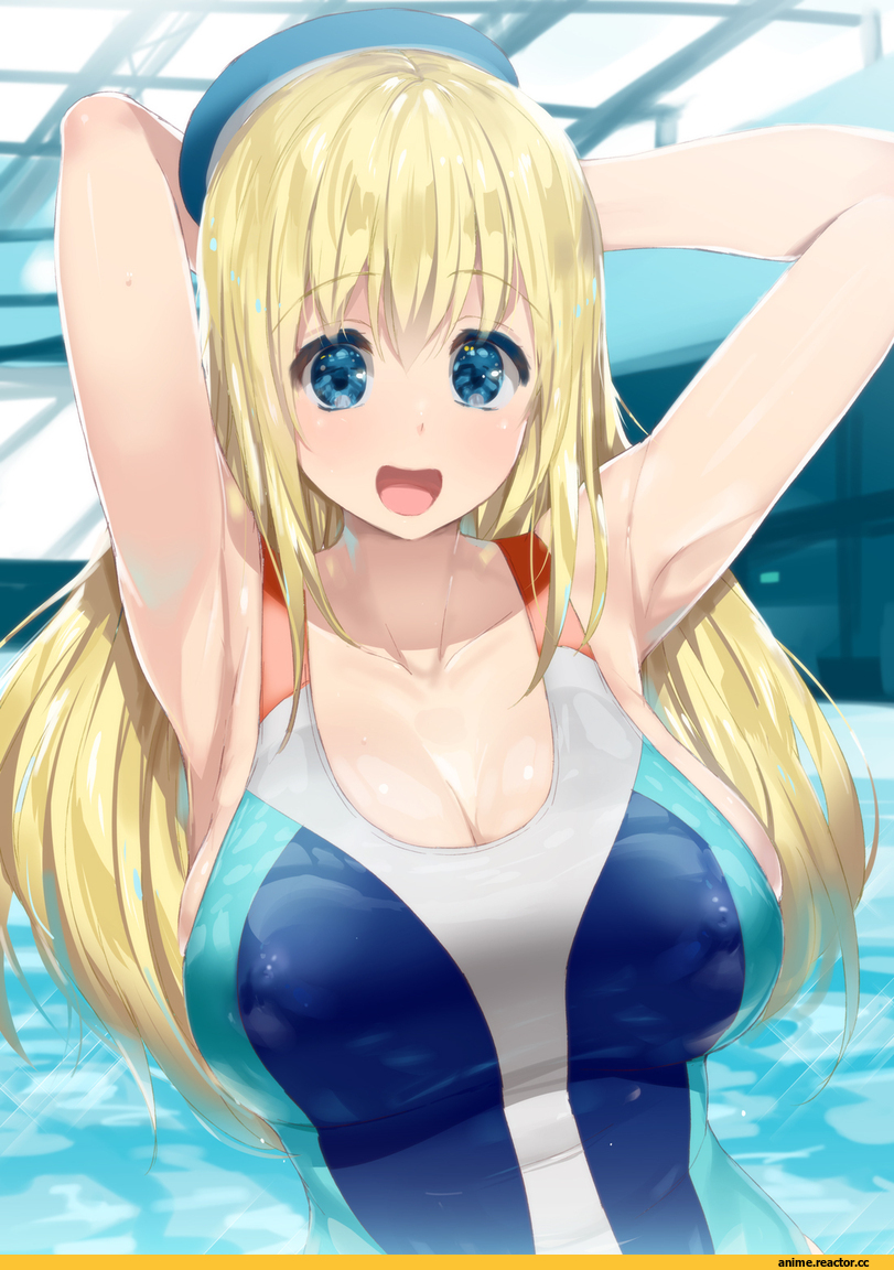 Kusaka Souji, Anime Art, Anime Ero Swim, Anime Ero, Anime Ero Kyonyuu, Atago (Kantai Collection), Kantai Collection, Anime