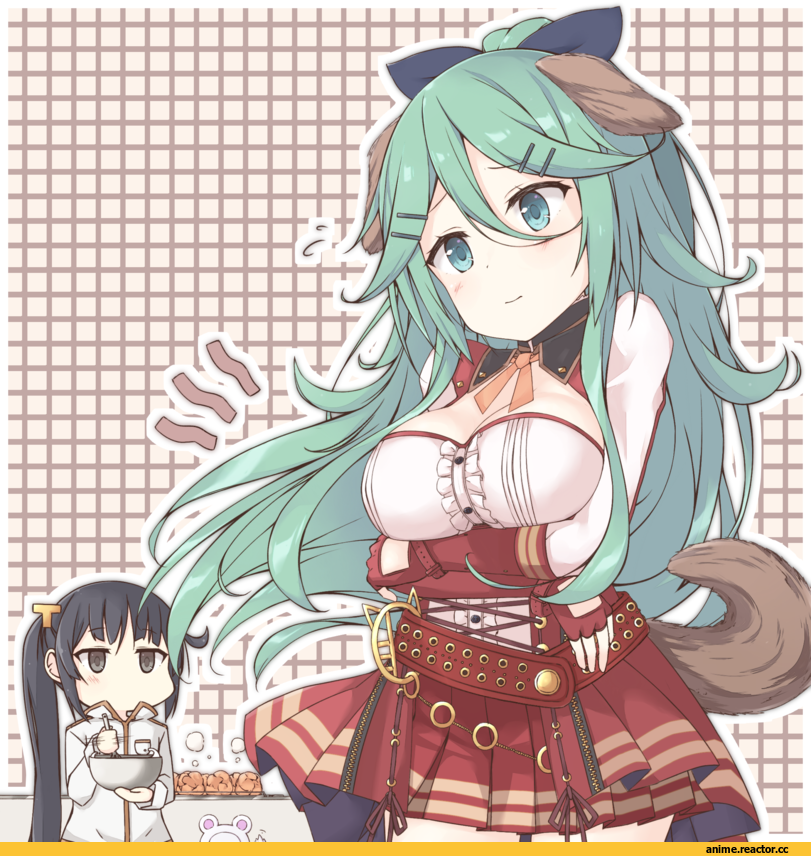 Kantai Collection, Female Admiral (Kantai Collection), Yamakaze (Kantai Collection), yui (seiga), Animal Ears, Anime