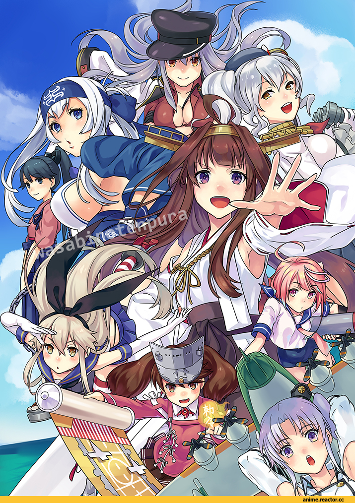 Akitsushima (Kantai Collection), Kantai Collection, Kongou (Kantai Collection), Kashima (Kantai Collection), Kamoi (Kantai Collection), Houshou (Kantai Collection), ryuujou (kantai collection), shimakaze (kantai collection), Gangut (Kantai Collection), i-58, Anime