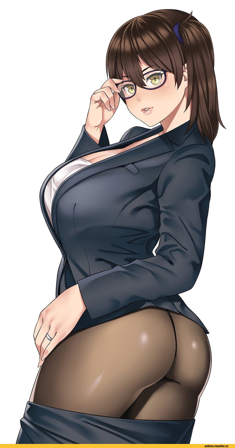 Kantai Collection, Kaga (Kantai Collection), zonda (solid air), Megane, oshiri, Anime Ero, Anime Ero Kyonyuu, Anime