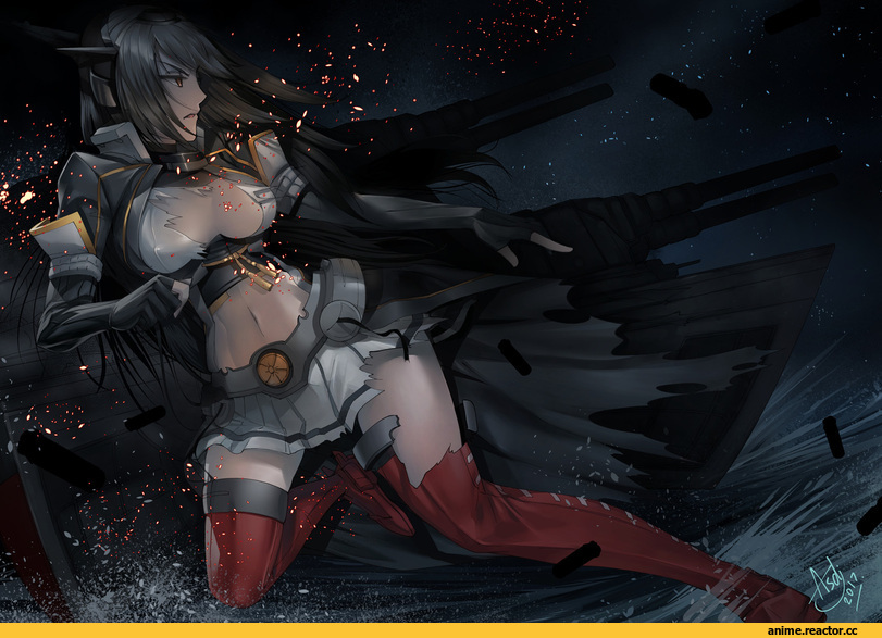 asdj, Anime Art, Nagato (Kantai Collection), Kantai Collection, Anime