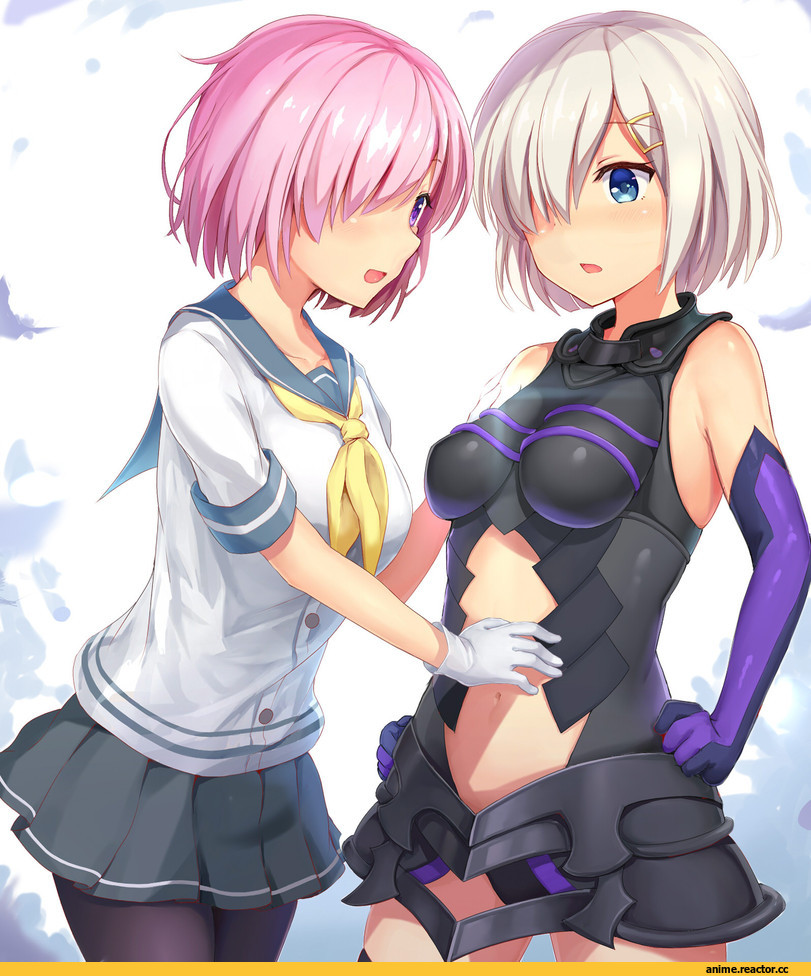 Hamakaze (Kantai Collection), Kantai Collection, Shielder (Fate/grand order), Fate/Grand Order, Fate (series), maeshimashi, crossover, Anime