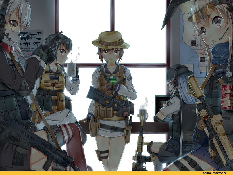 Kantai Collection, Yukikaze (Kantai Collection), Amatsukaze (Kantai Collection), Tokitsukaze (Kantai Collection), shimakaze (kantai collection), Harukaze (Kantai Collection), Опасные Няшки, Anime Няши, yakumo ling, Anime
