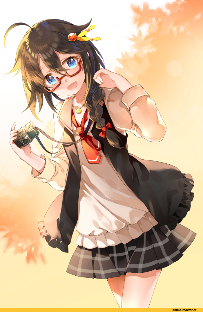 Shigure (Kantai Collection), Kantai Collection, shiosoda, Anime Art, Megane, Anime