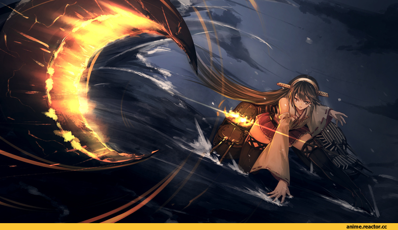 Kantai Collection, Haruna (Kantai Collection), senwa, Anime