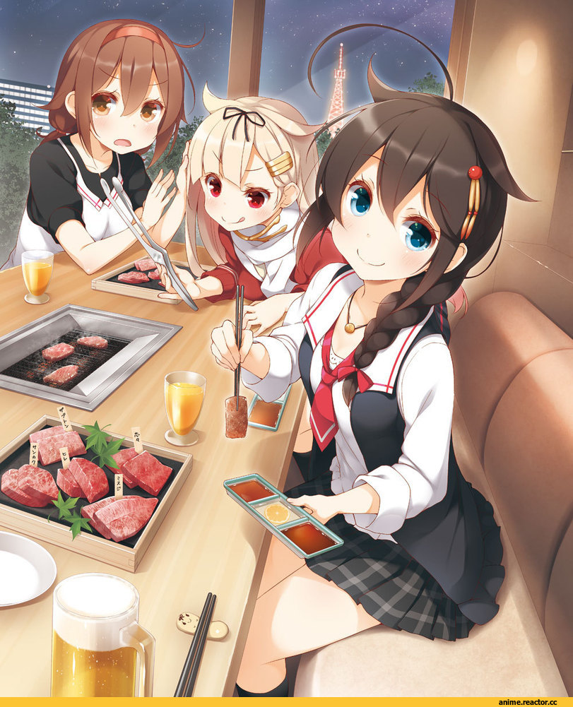 Kantai Collection, Shigure (Kantai Collection), Shiratsuyu (Kantai Collection), Yuudachi, yume no owari, Anime