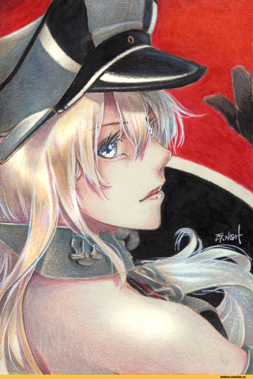 Anime Art, Tesun (g noh), Anime Paint, Kantai Collection, Bismarck (Kantai Collection), Anime