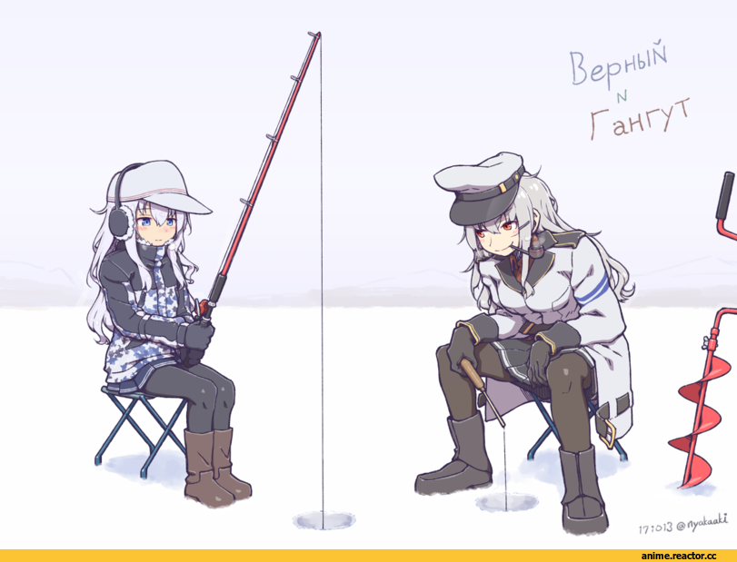 mumyoudou, Gangut (Kantai Collection), Kantai Collection, verniy (kantai collection), Anime