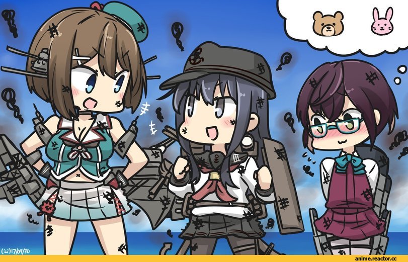 akatsuki (kantai collection), Kantai Collection, Maya (Kantai Collection), Okinami (Kantai Collection), Hamu Koutarou, Anime Art, Anime