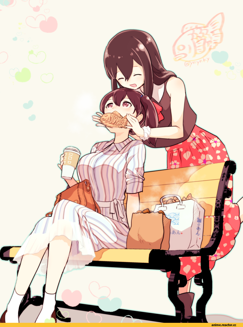 Kaga (Kantai Collection), Kantai Collection, Akagi (Kantai Collection), yuzuki yuno, Anime Art, Anime