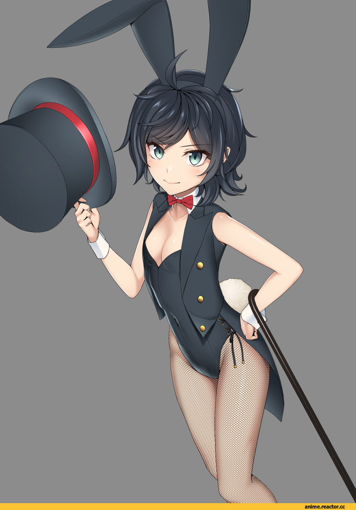 Kantai Collection, Matsukaze (kantai collection), sanhon, Usagimimi, Animal Ears, Anime