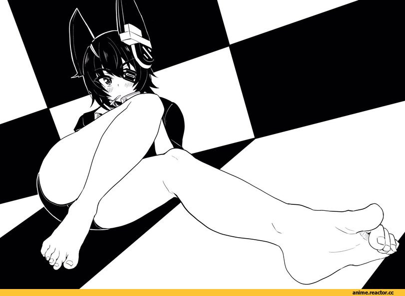 Kantai Collection, Tenryuu, midou midori, Monochrome (Anime), Anime Feet, Anime