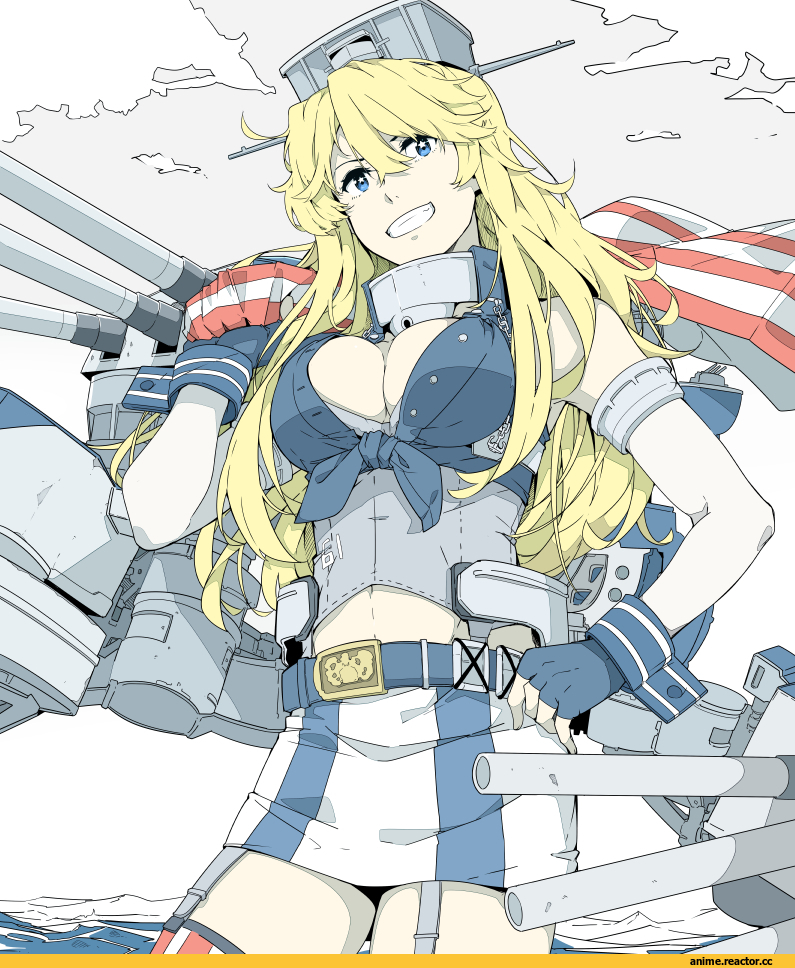 Kantai Collection, Ninimo Nimo, Anime Art, Iowa (Kantai Collection), Anime
