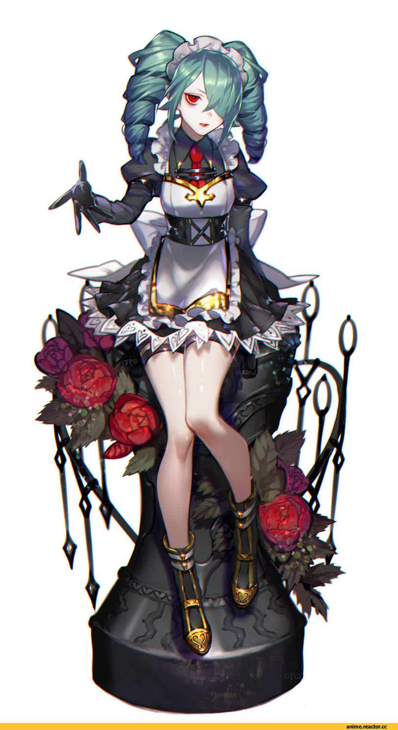 AO, Anime Art, Maid, loalo, Anime
