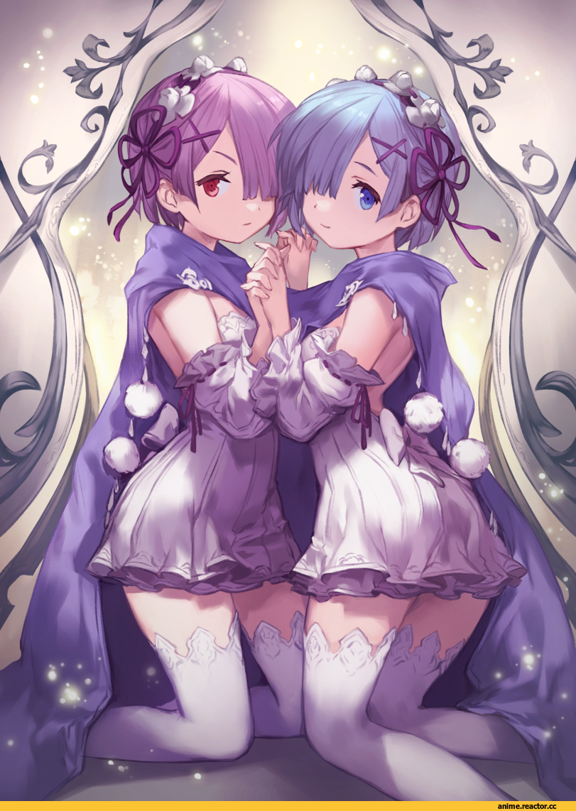 Re Zero Kara Hajimeru Isekai Seikatsu, Rem (re zero), Ram (Re Zero), Lee Hyeseung, Anime Art, Anime