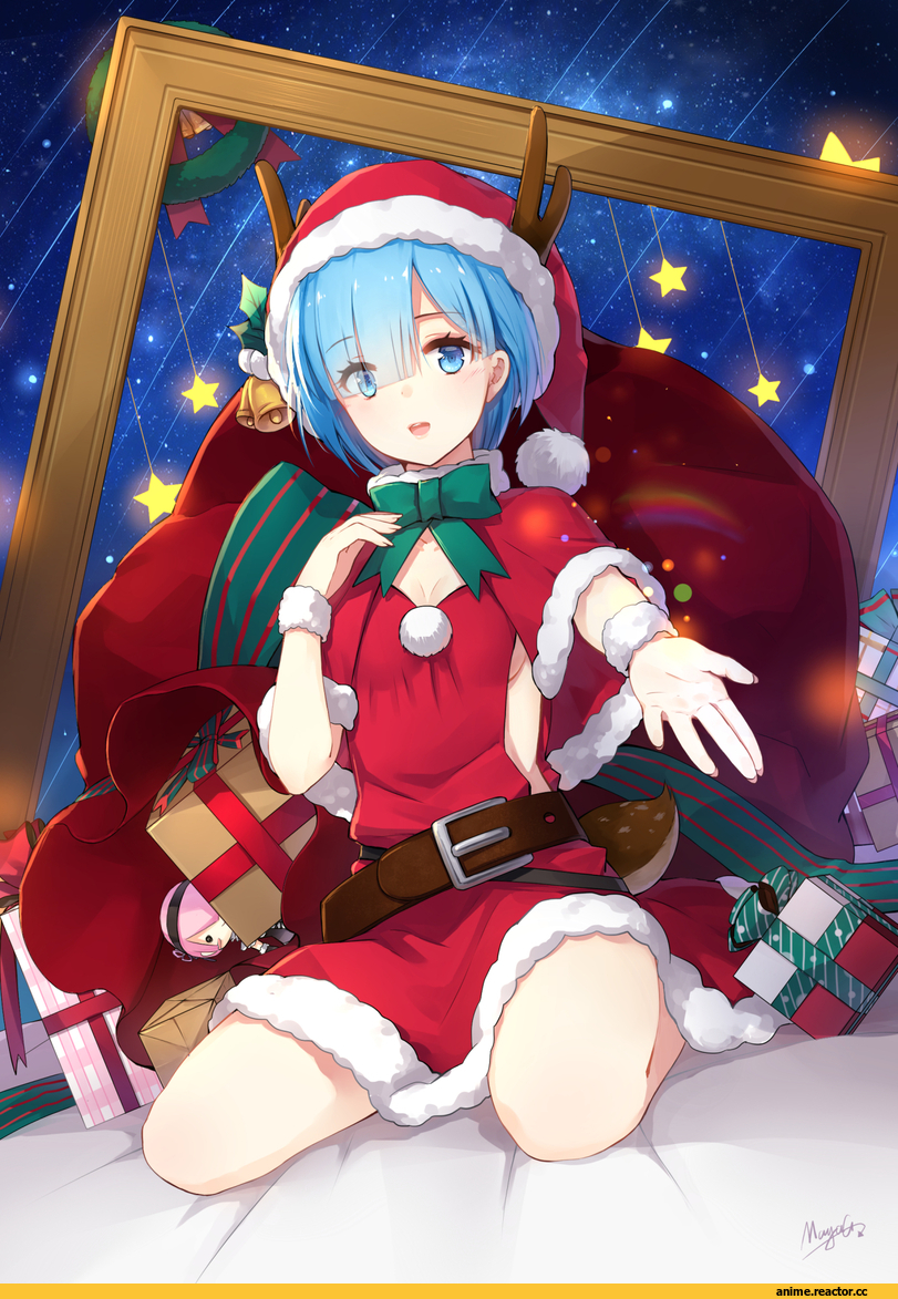 Re Zero Kara Hajimeru Isekai Seikatsu, Rem (re zero), Anime Christmas, maya g, Anime