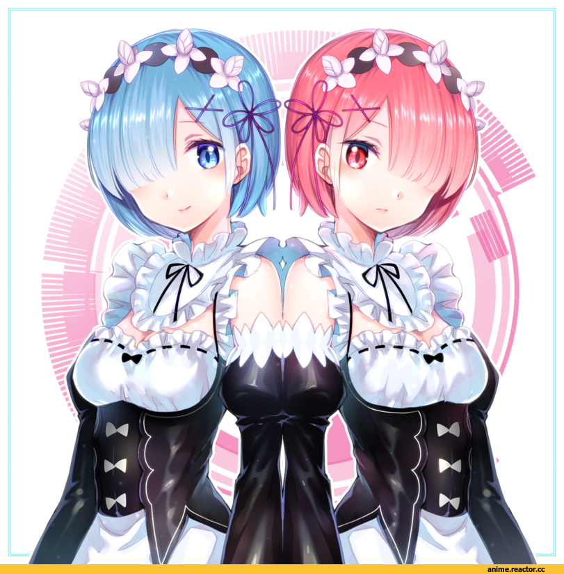 Re Zero Kara Hajimeru Isekai Seikatsu, Rem (re zero), Ram (Re Zero), kngn, Anime