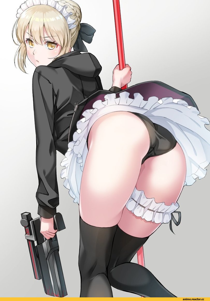 Adult pantsu, Anime Ero, oshiri, Saber Alter, Fate/Stay Night, Fate (series), saruchitan, Maid, Anime