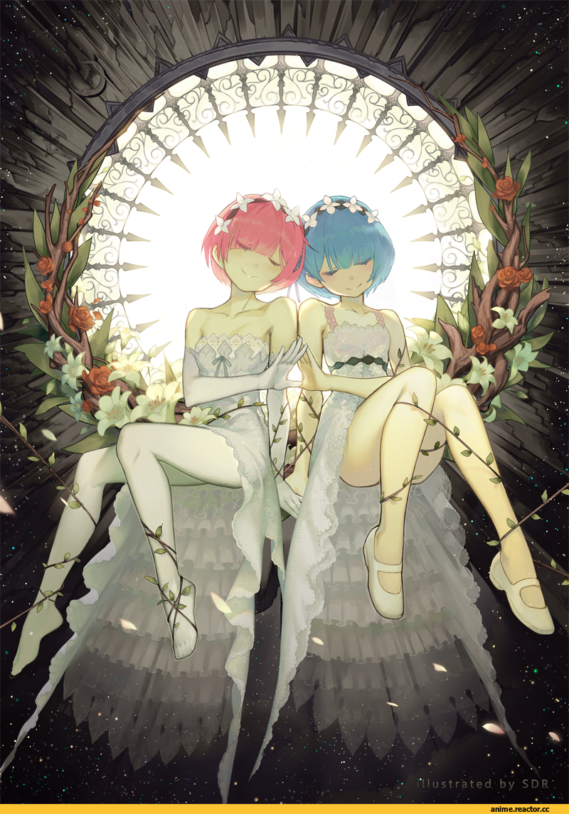 Re Zero Kara Hajimeru Isekai Seikatsu, Rem (re zero), Ram (Re Zero), sdr1989, Anime