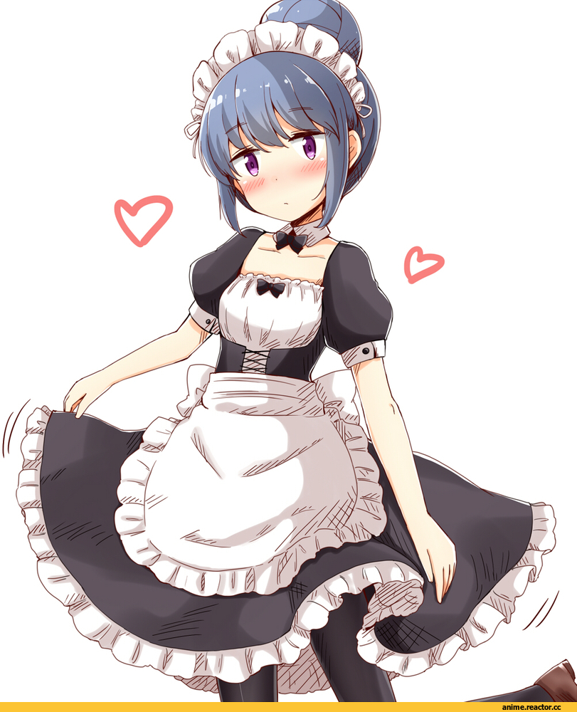 Shima Rin, YuruCamp, aikawa ryou, Anime Art, Maid, Anime