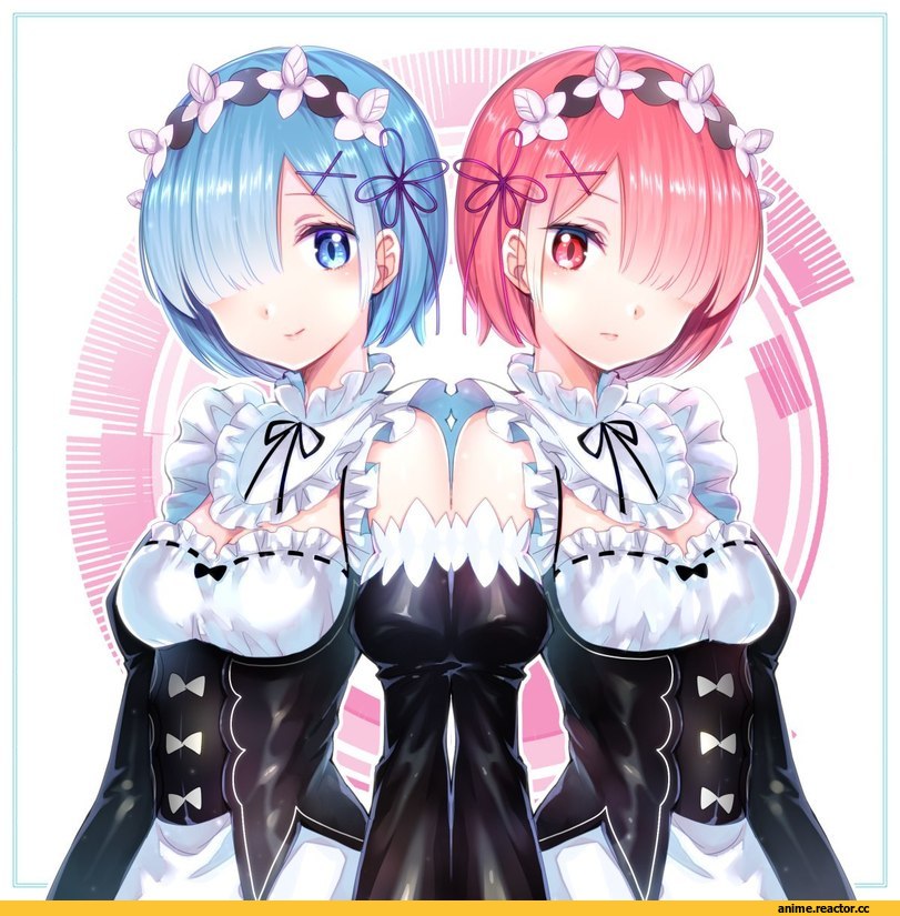 Re Zero Kara Hajimeru Isekai Seikatsu, Ram (Re Zero), Rem (re zero), Anime Art, Anime