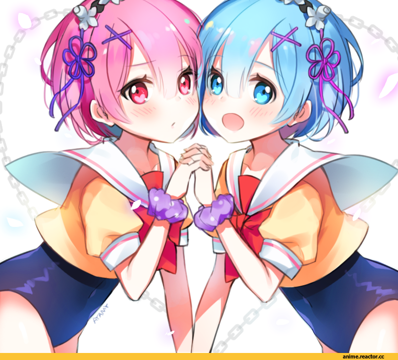 Re Zero Kara Hajimeru Isekai Seikatsu, Ram (Re Zero), Rem (re zero), Anime Art, Ayami (Annahibi), Anime