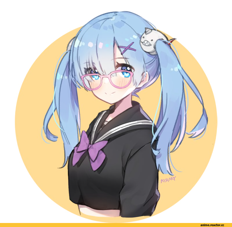 Re Zero Kara Hajimeru Isekai Seikatsu, Rem (re zero), Megane, Ayami (Annahibi), Anime