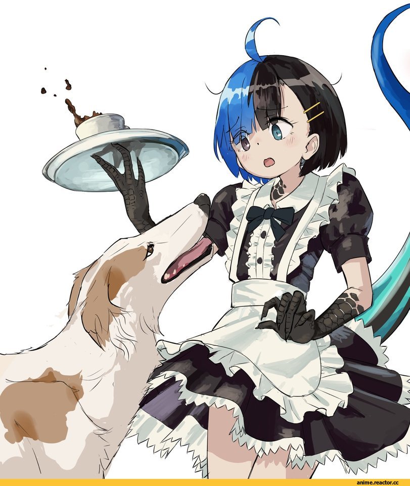 kamemaru, Anime Art, AO, Monster Girl (Anime), Maid, Anime