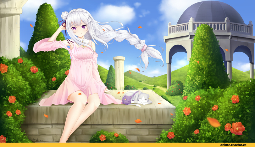 Emilia (re zero), Re Zero Kara Hajimeru Isekai Seikatsu, neps-l, Anime