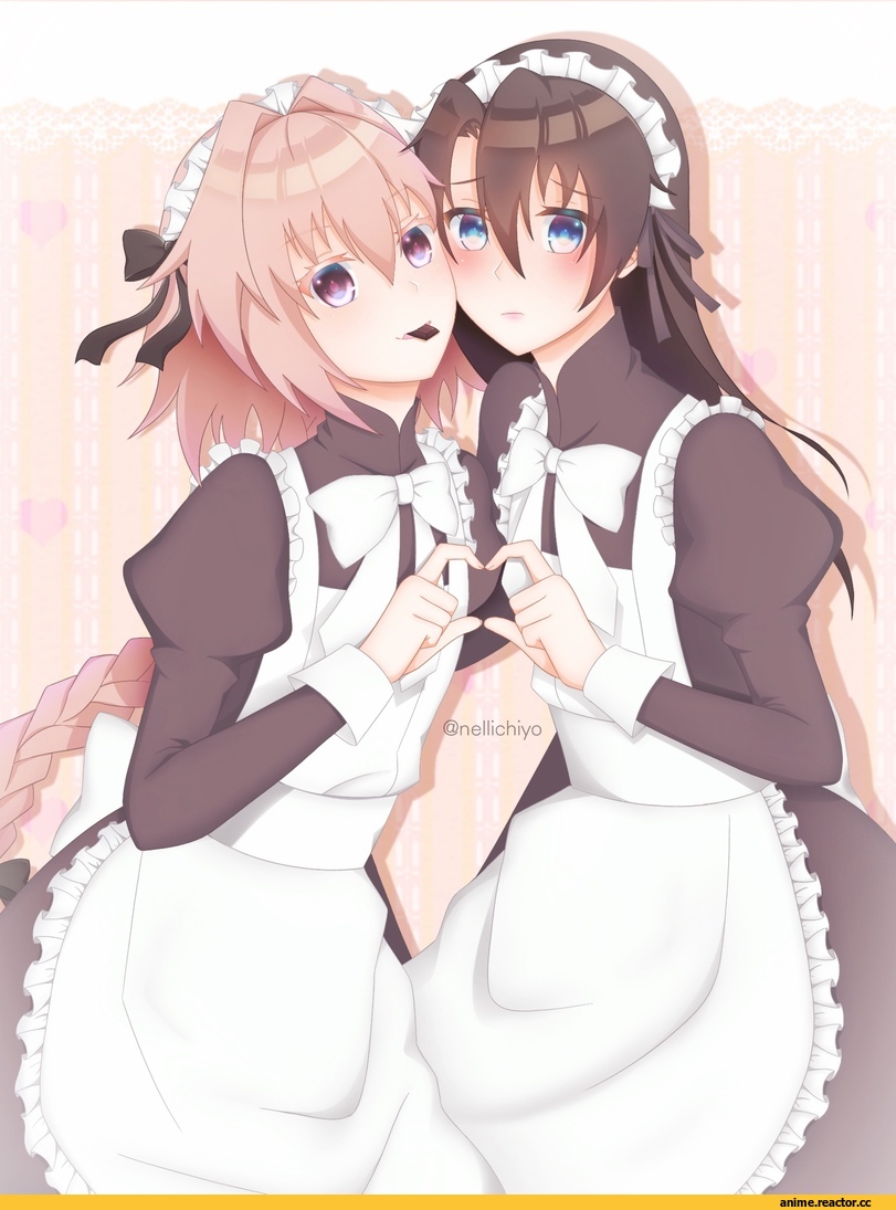 Fate (series), Male protagonist (Fate/grand order), Fate/Grand Order, Rider of Black, Fate/Apocrypha, nellrepca (nellichiyo), Maid, Anime