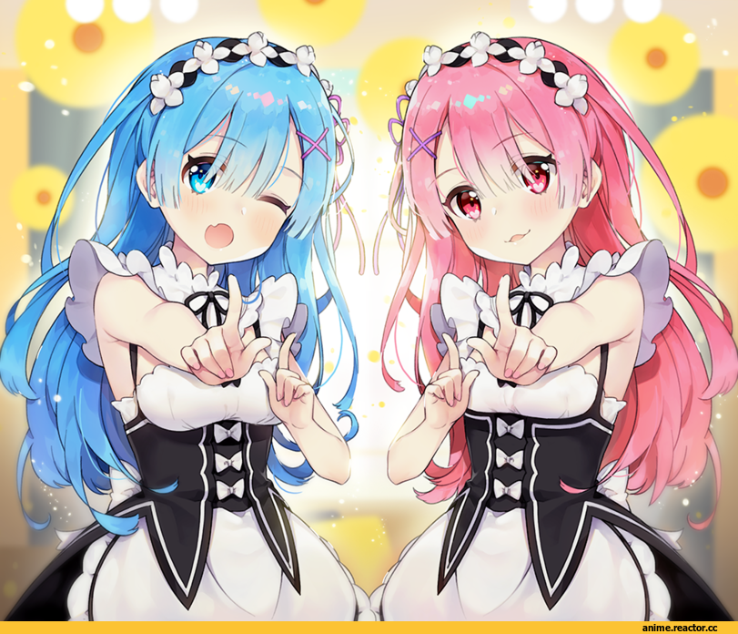 Re Zero Kara Hajimeru Isekai Seikatsu, Ram (Re Zero), Rem (re zero), Ayami (Annahibi), Anime