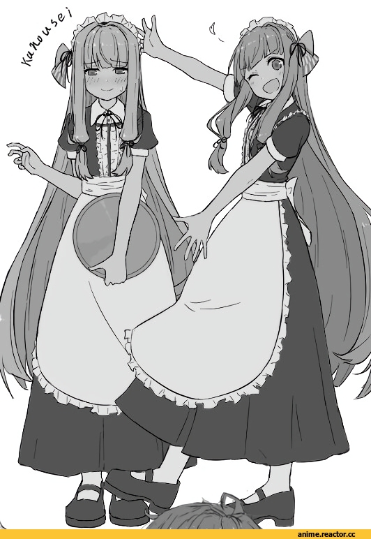 Monochrome (Anime), amekaze yukinatsu, kotonoha akane, kotonoha aoi, Yuzuki Yukari, Vocaloid, kizuna akari, Voiceroid, Maid, Anime