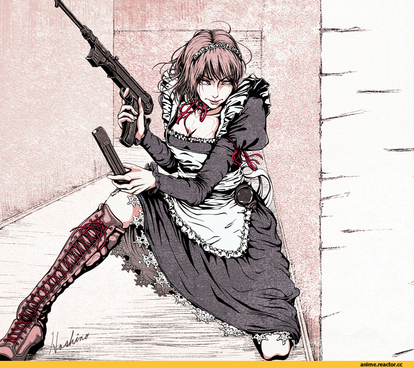 Опасные Няшки, Anime Няши, Maid, hoshino tatsuya, Anime