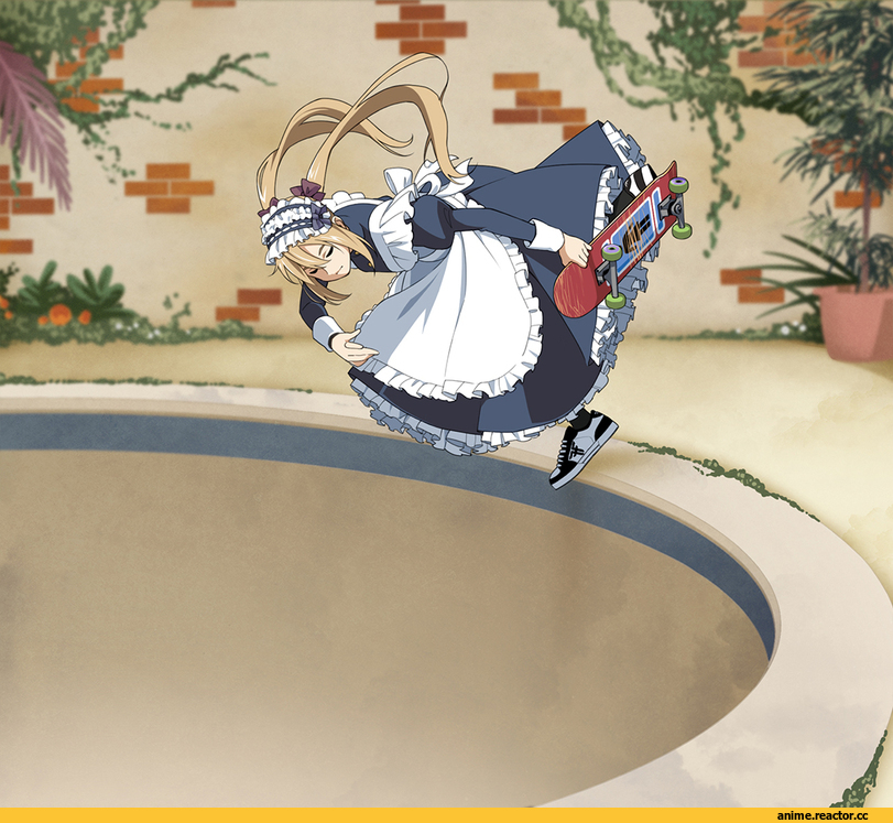 mirror, Anime Art, Anime Ero, горничная, Dragon Maiden, Anime Ero Ass, Anime Ero Pantsu, Anime